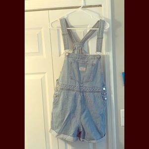 Cropped Overall Shorts